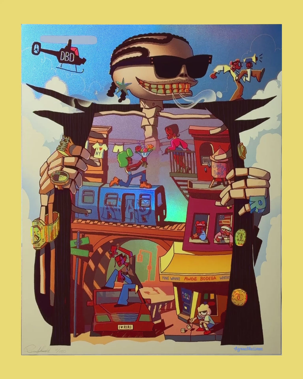 Limited Fine Art Print: "A$AP SKELLINGTON"