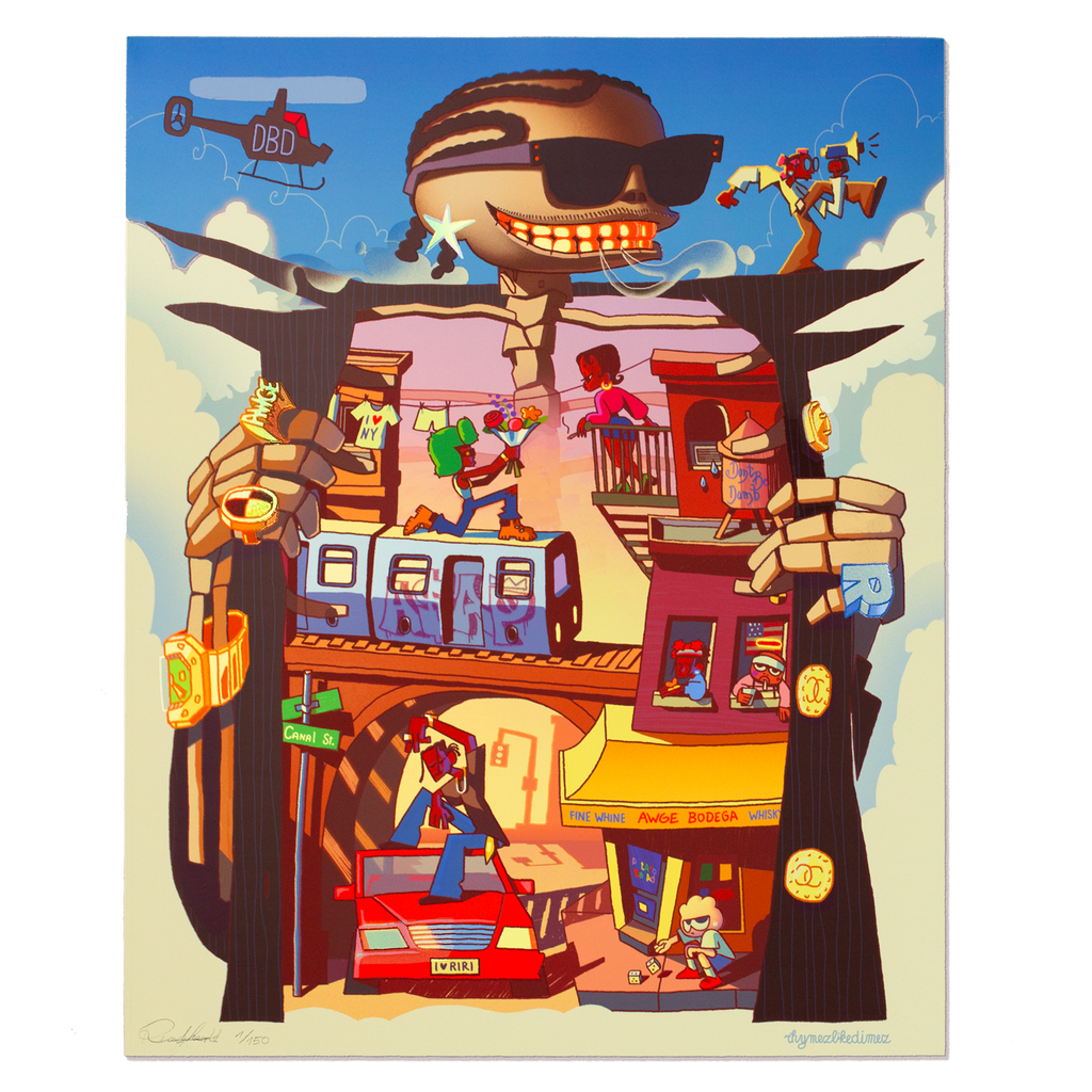 Limited Fine Art Print: "A$AP SKELLINGTON"